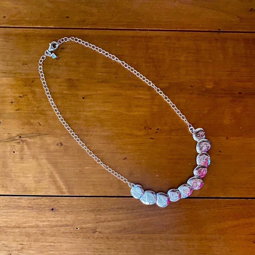 Silpada Sterling Silver Still Shining Retired Disc Necklace